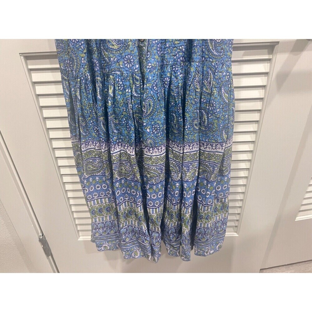 Veronica Beard Windansea Paisley Maxi Dress Blue Electric Multi Size XS NWT - Picture 8 of 13